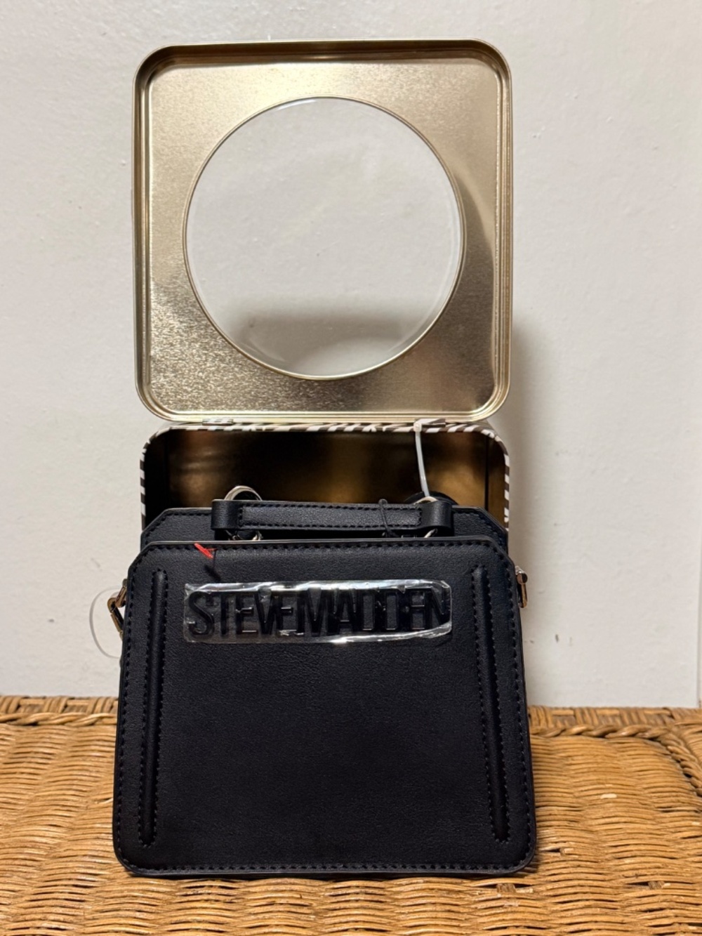 Steve Madden Mini Bevelyn Leo Cross Body Bag.